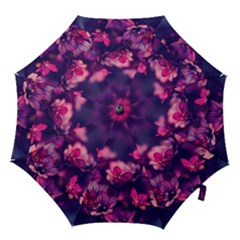 Blurry Flowers Hook Handle Umbrellas (medium) by Brittlevirginclothing