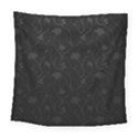 Dark silvered flower Square Tapestry (Large) View1