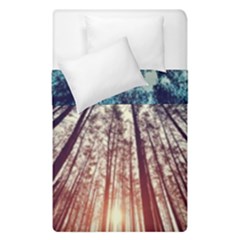 Up View Forest Duvet Cover Double Side (single Size) by Brittlevirginclothing