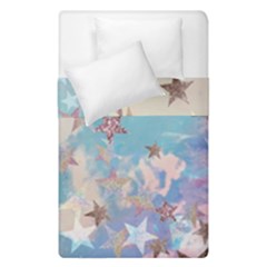 Pastel Stars Duvet Cover Double Side (single Size) by Brittlevirginclothing