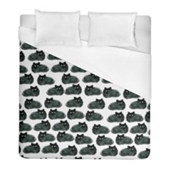 Black Cat Duvet Cover (full/ Double Size) by Brittlevirginclothing