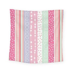 Pink Wood Square Tapestry (small) by Brittlevirginclothing