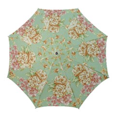 Vintage Pastel Flower Golf Umbrellas by Brittlevirginclothing