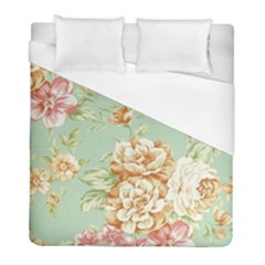 Vintage Pastel Flower Duvet Cover (full/ Double Size) by Brittlevirginclothing