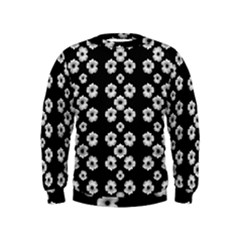 Dark Floral Kids  Sweatshirt by dflcprintsclothing