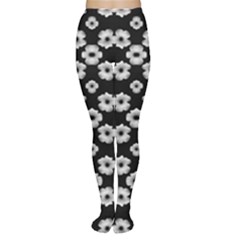 Dark Floral Women s Tights by dflcprintsclothing