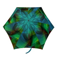 Background Nebulous Fog Rings Mini Folding Umbrellas by Amaryn4rt