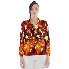 Background Pattern Lines Oval Wind Breaker (Women)