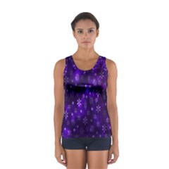 Bokeh Background Texture Stars Women s Sport Tank Top 