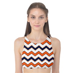 Chevron Party Pattern Stripes Tank Bikini Top by Amaryn4rt