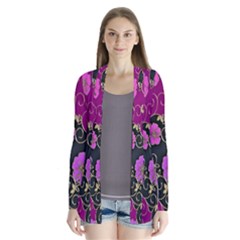 Floral Pattern Background Cardigans