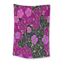 Floral Pattern Background Small Tapestry by Amaryn4rt