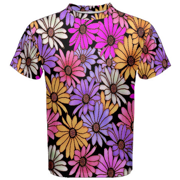 Floral Pattern Men s Cotton Tee