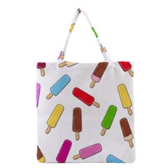 Ice Cream Pattern Grocery Tote Bag by Valentinaart