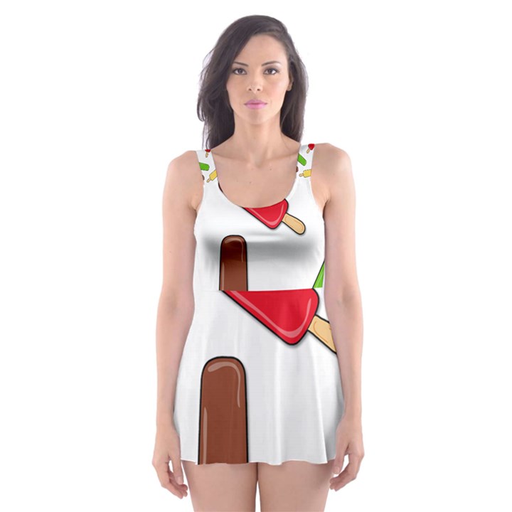 Ice cream pattern Skater Dress Swimsuit