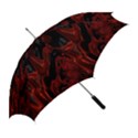 Fractal Red Black Glossy Pattern Decorative Straight Umbrellas View2