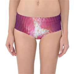 Fractal Red Sample Abstract Pattern Background Mid-waist Bikini Bottoms by Amaryn4rt