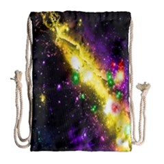 Galaxy Deep Space Space Universe Stars Nebula Drawstring Bag (large) by Amaryn4rt