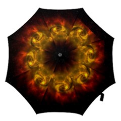 Galaxy Nebula Space Cosmos Universe Fantasy Hook Handle Umbrellas (medium) by Amaryn4rt