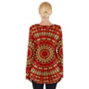 Gold And Red Mandala Women s Tie Up Tee View2