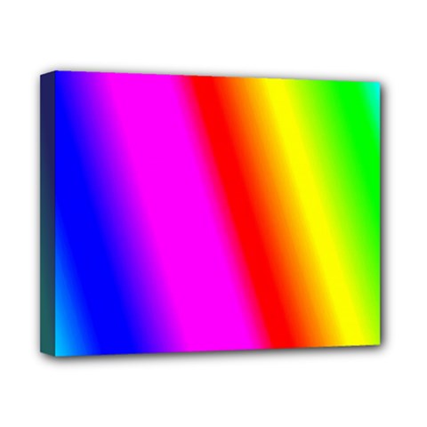 Multi Color Rainbow Background Canvas 10  X 8  by Amaryn4rt