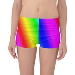 Multi Color Rainbow Background Boyleg Bikini Bottoms by Amaryn4rt