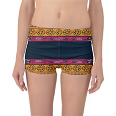 Pattern Ornaments Africa Safari Summer Graphic Boyleg Bikini Bottoms