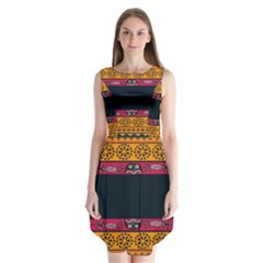 Pattern Ornaments Africa Safari Summer Graphic Sleeveless Chiffon Dress  