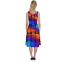 Rainbow Weaving Pattern Midi Sleeveless Dress View2