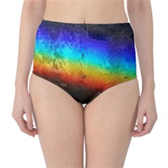 Rainbow Color Prism Colors High-waist Bikini Bottoms by Amaryn4rt