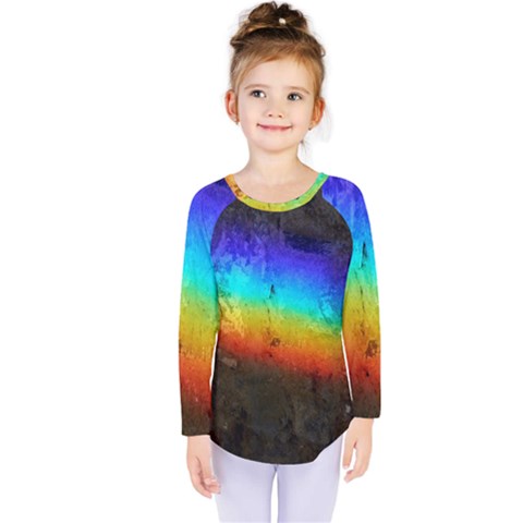 Rainbow Color Prism Colors Kids  Long Sleeve Tee by Amaryn4rt