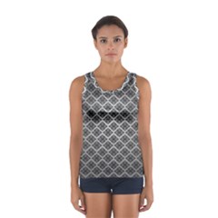 Silver The Background Women s Sport Tank Top  by Amaryn4rt