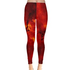 Star Clusters Rosette Nebula Star Leggings  by Amaryn4rt