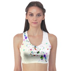 Star Structure Many Repetition Sports Bra by Amaryn4rt