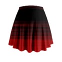 Abstract Of Red Horizontal Lines Mini Flare Skirt View2