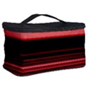 Abstract Of Red Horizontal Lines Cosmetic Storage Case View2