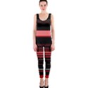 Abstract Of Red Horizontal Lines OnePiece Catsuit View1