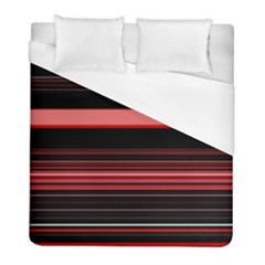 Abstract Of Red Horizontal Lines Duvet Cover (full/ Double Size)