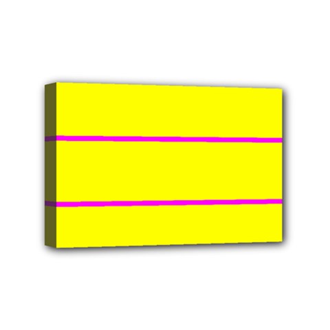 Background Image Horizontal Lines And Stripes Seamless Tileable Magenta Yellow Mini Canvas 6  X 4 