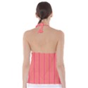 Background Image Vertical Lines And Stripes Seamless Tileable Deep Pink Salmon Babydoll Tankini Top View2