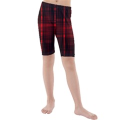 Black And Red Backgrounds Kids  Mid Length Swim Shorts by Amaryn4rt