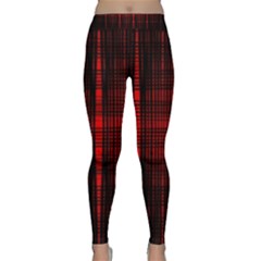 Black And Red Backgrounds Classic Yoga Leggings by Amaryn4rt