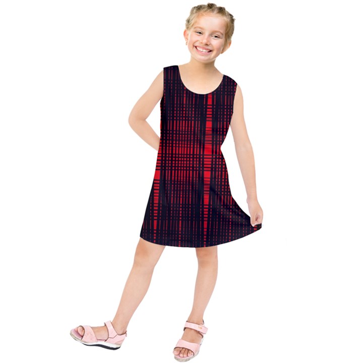 Black And Red Backgrounds Kids  Tunic Dress