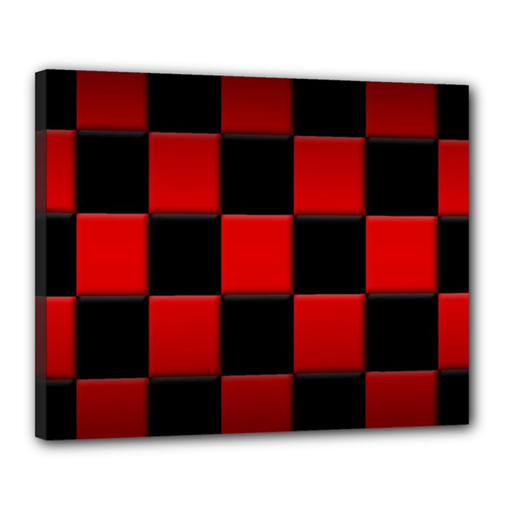 Black And Red Backgrounds Canvas 20  x 16 