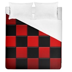 Black And Red Backgrounds Duvet Cover (queen Size) by Amaryn4rt