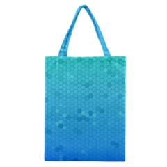 Blue Seamless Black Hexagon Pattern Classic Tote Bag by Amaryn4rt