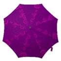 Floraly Swirlish Purple Color Hook Handle Umbrellas (Large) View1