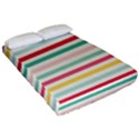 Papel De Envolver Hooray Circus Stripe Red Pink Dot Fitted Sheet (California King Size) View2