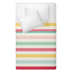 Papel De Envolver Hooray Circus Stripe Red Pink Dot Duvet Cover Double Side (single Size) by Amaryn4rt