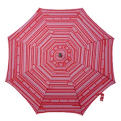 Index Red Pink Hook Handle Umbrellas (large) by Amaryn4rt